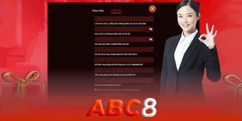 Đăng ký Abc8 | Quy trình đăng ký Abc8 đơn giản, nhanh chóng